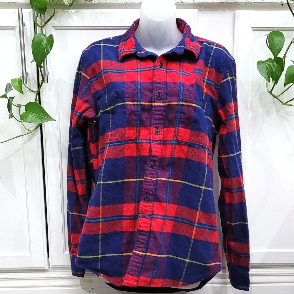 Gap Plaid Flannel Button Down - image 1